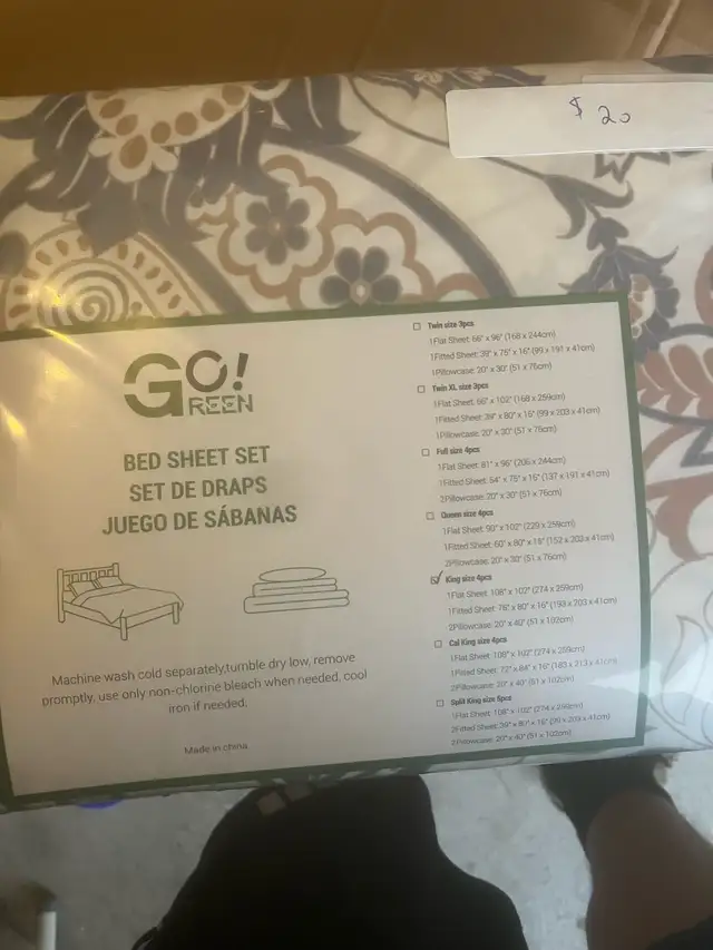 king size bed sheet in Bedding in Mississauga / Peel Region - Image 2