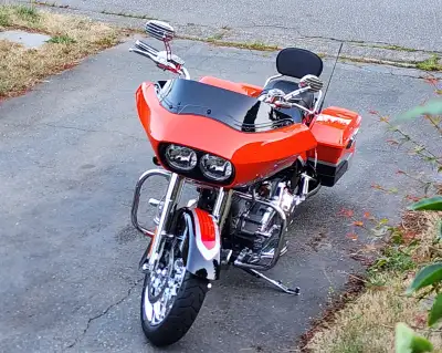 2009 ROADGLIDE CVO LIMITED EDITION BEST CVO PAINT JOB EVER 2500KMS ORANGE AND BLACK STAGE 2 ZIPPERS...