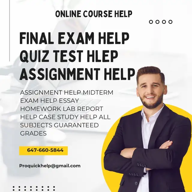 Final Exam Help All Subjects A+ Grades428496084512942080