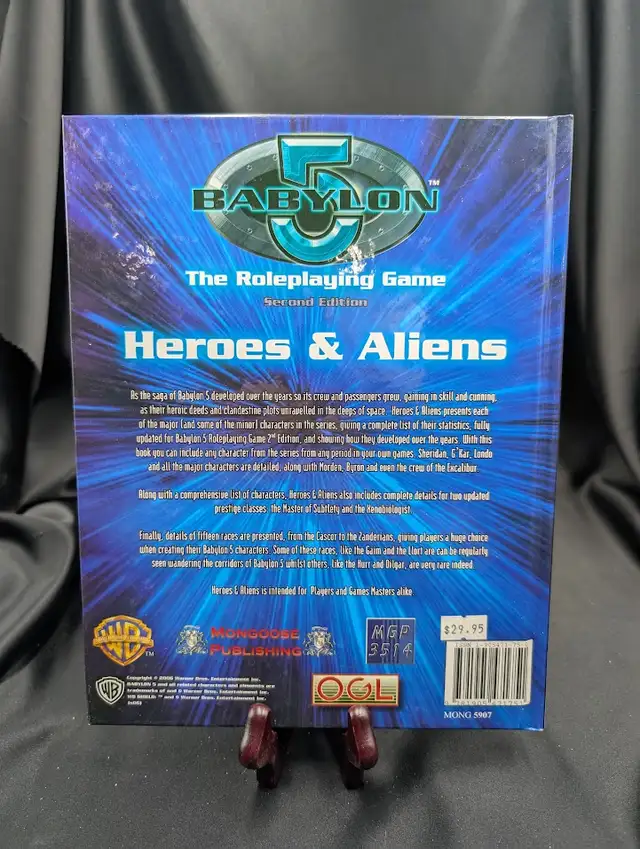 Babylon 5 Roleplaying: Heroes & Aliens MGP 3514 Mongoose d20 in Toys & Games in Calgary - Image 3