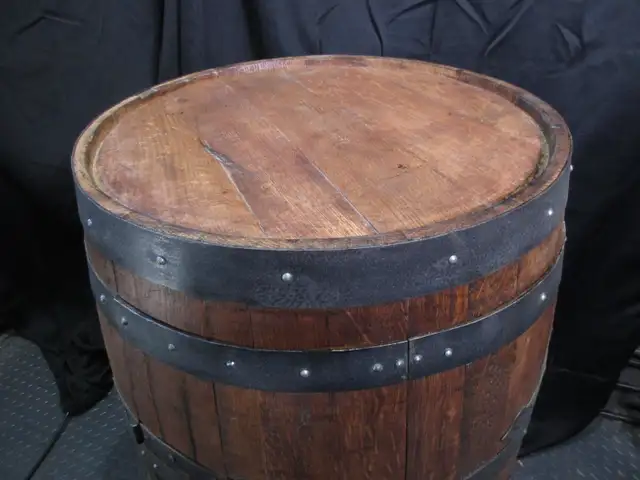 CUSTOM MADE BARREL LIQUOR CABINET in Hutches & Display Cabinets in City of Toronto - Image 8