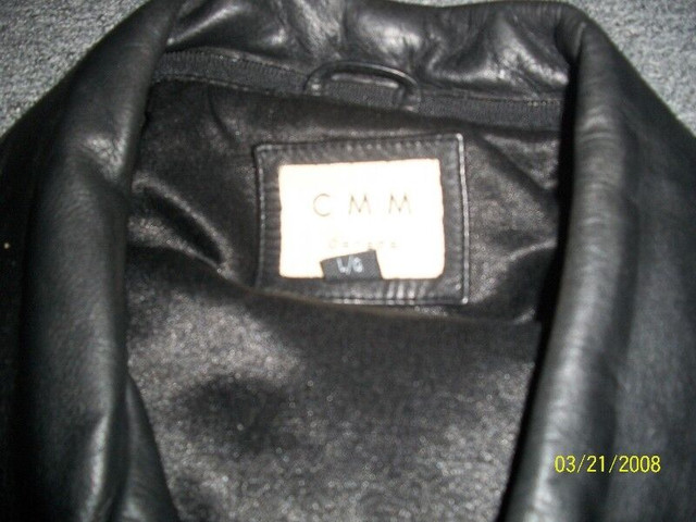 manteau de cuir marque cmm porté 1 saison dans Hommes  à Thetford Mines - Image 2