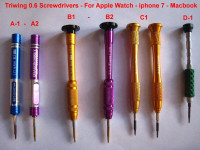 Apple/macbook 0.8mm - 1.5m Pentalobe 0.6 triwing Screwdriver