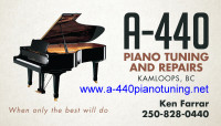 Piano Tuning and Services in Kamloops and surrounding area