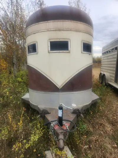 Univision 2 horse straight haul horse trailer for sale, on the road now. Daughter purchased this spr...