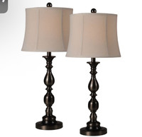 New set of 2 table lamps 