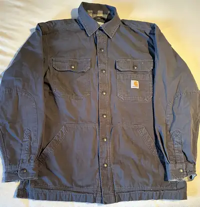 [Vintage] Carhartt 90s Ripstop Lined Shirt Jacket - Medium, View more