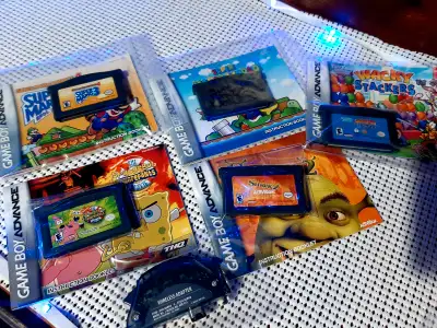 Gameboy Advance Games Mario bros Mario World and More, View more