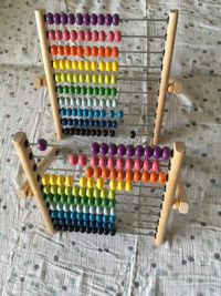 Abacus, colourful counting beads