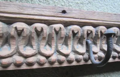 Vintage Indian Hand Carved Hook, View more