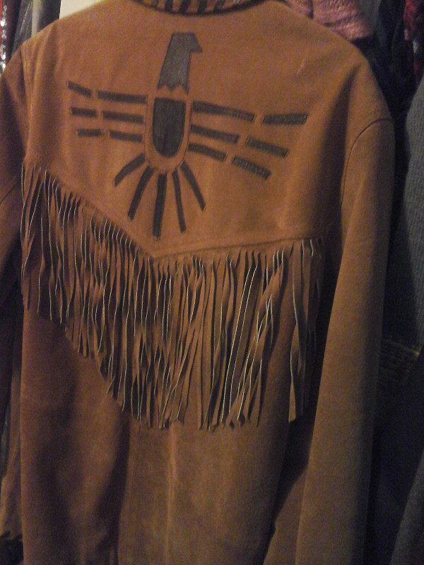 New suede and leather fringe western coat in Multi-item in Yarmouth - Image 3