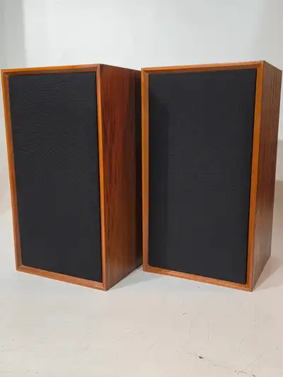 Restored Vintage GOODMANS Minister Bookshelf Speakers, View more
