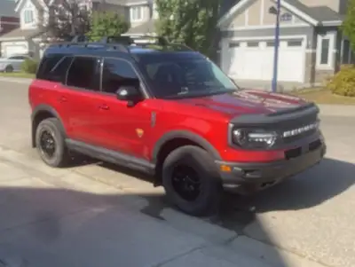 2022 Bronco Sport Badlands premium package. Low kilometer vehicle with the balance of the factory wa...