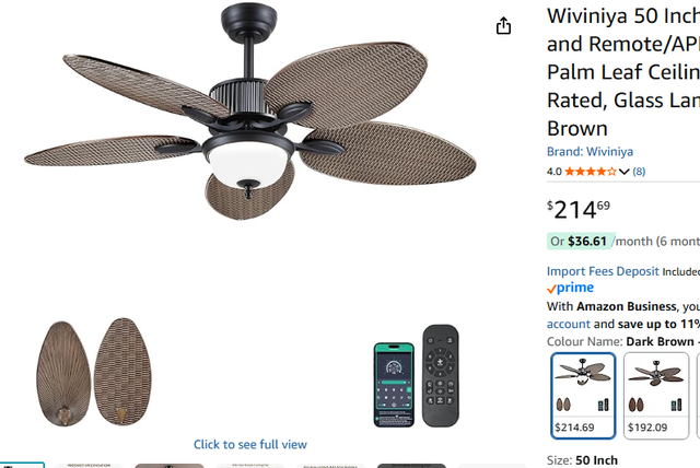NEW 50 Inch Ceiling Fan with Light Remote/APP Control 6 Speed in Indoor Lighting & Fans in Mississauga / Peel Region - Image 2