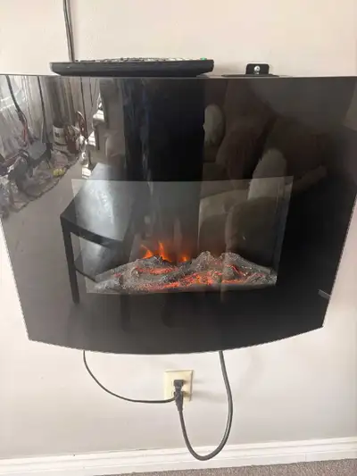 Moving Sale!!   Electric Fireplace Wall Mount, View more