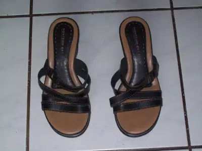 Women's Black Sandals Size 5 1/2, View more