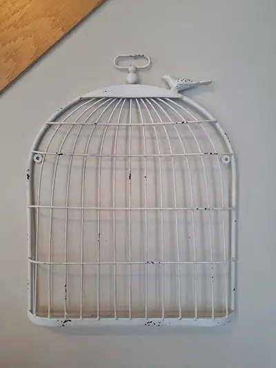 Home décor metal bird cage wall hanging wall art accent country, View more