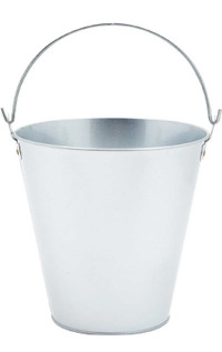 4-Pack Large Galvanized Ice Buckets for Parties
