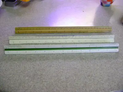 Triangular Scale Rulers - Architectural and Engineering