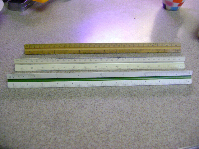 Triangular Scale Rulers - Architectural and Engineering in Hobbies & Crafts in Markham / York Region