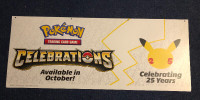 Pokémon TCG Celebrations retail promotional banner