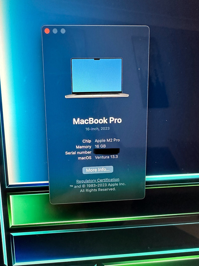 MacBook Pro 16 inch 2023  in Laptops in London - Image 2