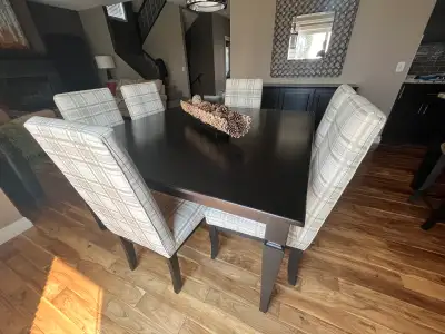 Dining Table with 6 Chairs and matching buffet/sideboard, View more