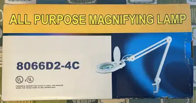 All Purpose Magnifying Lamp 8066D2-4C Desktop clamp, View more