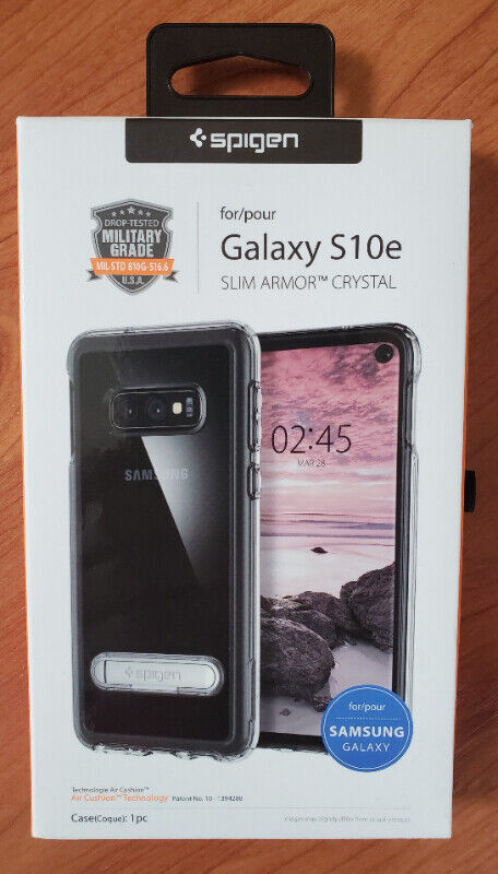 SPIGEN SLIM ARMOR CASE FOR SAMSUNG GALAXY S10e + BLACK OR CLEAR in Cell Phone Accessories in Burnaby/New Westminster - Image 2