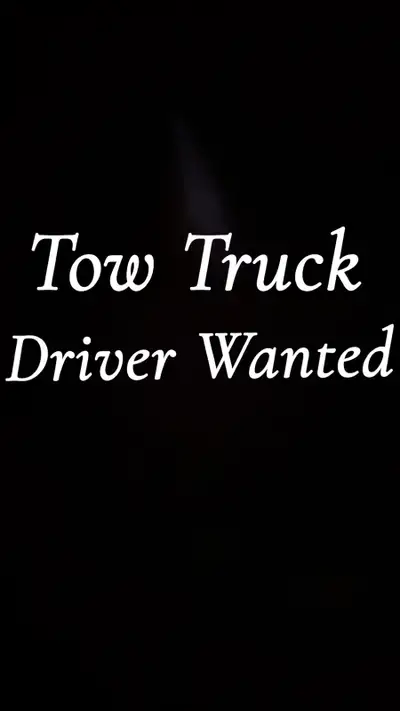Tow truck driver wanted to operate in the North East region of GTA. Must have a valid tow license. C...