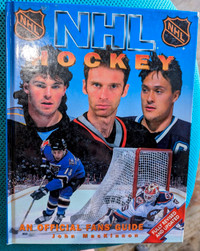 NHL hockey book with 12 autographs Ron MacLean, Hextall, Shack