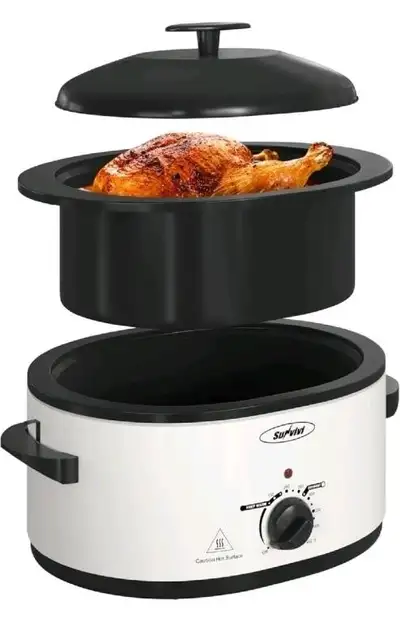 Sunvivi Roaster Oven with Self-Basting Li, View more