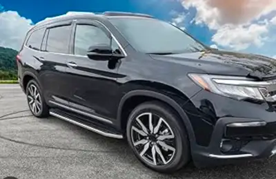 Loaded Honda Pilot Running board Roof rack Trailer hitch only used for bikes High KM 309k km New win...