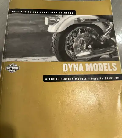 Official Factory Manual Harley-Davidson Dyna Models 2002 Harley-Davidson Service Manual Excellent Co...