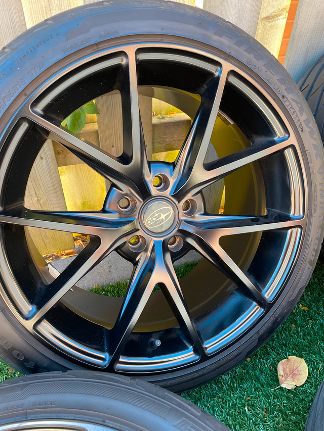Niche Misano 18” rims with Firehawk Indy 500 tires (Subaru WRX) in Tires & Rims in Guelph - Image 4