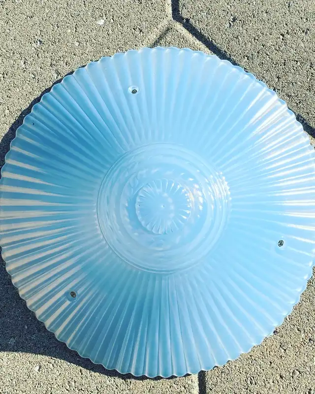 GLOBE GLASS ART DECO VINTAGE CEILING LAMP BLUE628643630831381223