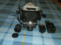 Pentax K1000 Asahi 35mm SLR Camera with Pentax-A 50mm f2 Lens