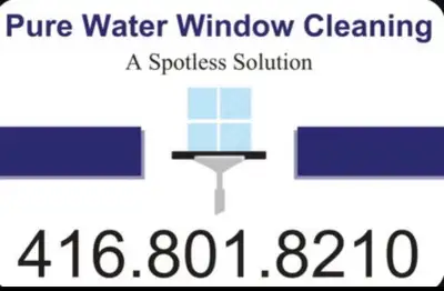 Pure Water Window Cleaning 416.801.8210, View more