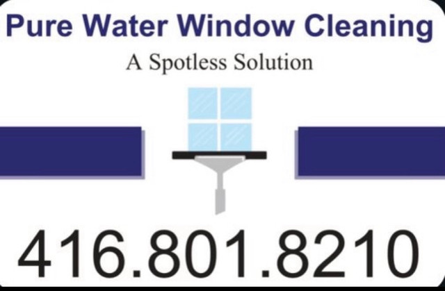 Pure Water Window Cleaning 416.801.8210 in Cleaners & Cleaning in City of Toronto