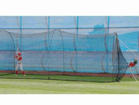 Outdoor Baseball hitting cage with machine 