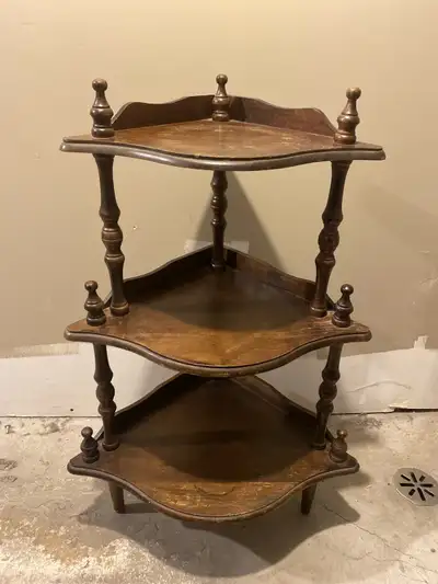 meuble étagère en bois en coin , View more