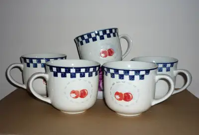 ~.. 6 Large Mugs : Excellent Condition  : CAMEO APPLE.. G, View more