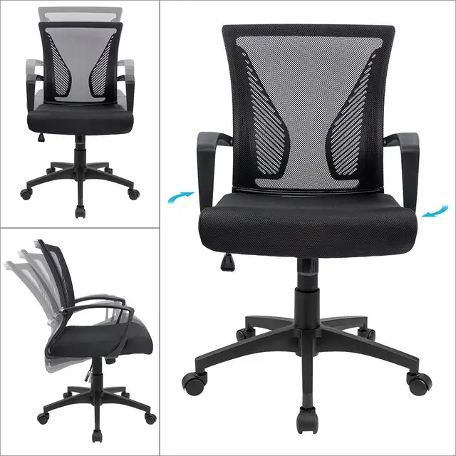 Furmax Office Chair Mid Back Swivel Lumbar  in Chairs & Recliners in Markham / York Region - Image 6