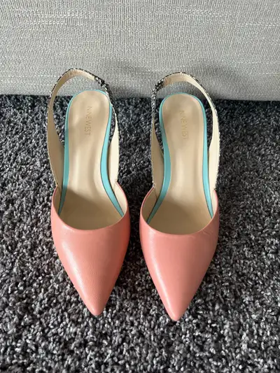 Nine West Pointed-Toe Slingback Heels Size 10, View more