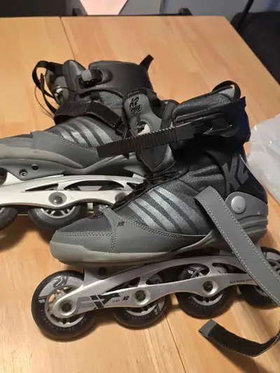 Skates are basically new - used 2-3 times. U nfortunately I can't skate anymore because of a medical...