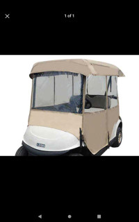 Two seater golf cart enclosure 