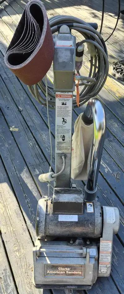 CLARKE EZ-8 DRUM FLOOR SANDER COMMERCIAL GRADE – READY $1500 OBO, View more