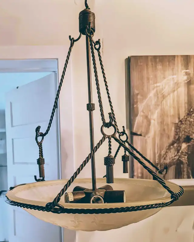 Luminaire suspendu vintage  in Indoor Lighting & Fans in Sherbrooke - Image 4