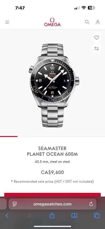 omega planet ocean - mint, View more