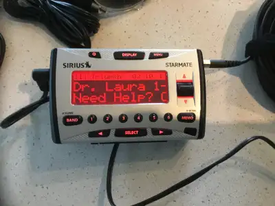 Complete Sirius Radio system. Can be used in car, boat or in home. Comes complete with manual , SID...